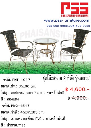 ชุดโต๊ะสนาม 2 ที่นั่ง รุ่นตอเรส FINEX