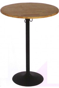 DG/TFO-PR75k,โต๊ะคาเฟ่จานดำหน้าไม้ยางกลม,โต๊ะHDPE,โต๊ะอเนกประสงค์,โต๊ะกลม,โต๊ะจาน,โต๊ะ,table